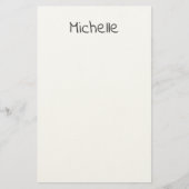 Papeterie Professional Modern Minimalist Plain Own Name (Devant)