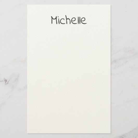 Papeterie Professional Modern Minimalist Plain Own Name (Devant)