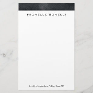 Papeterie Professionnel élégant moderne gris blanc minimalis