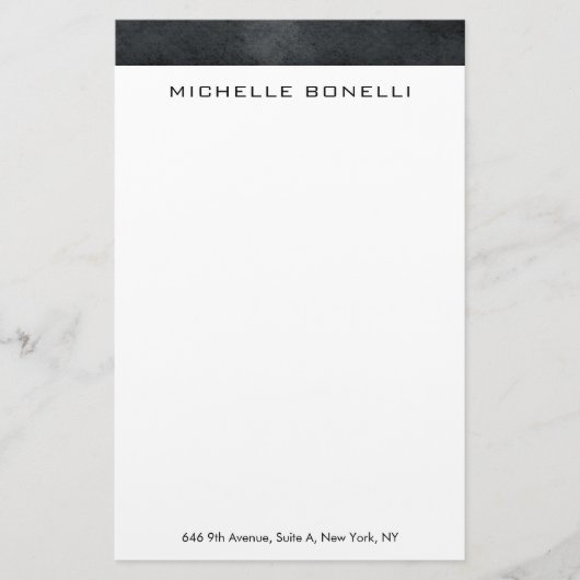 Papeterie Professionnel élégant moderne gris blanc minimalis (Devant)