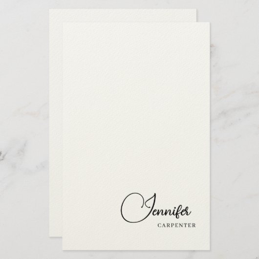 Papeterie Professionnel élégant moderne minimaliste ajoutez (Devant / Derrière)