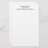 Papeterie Professionnel minimaliste classique simple (Devant / Derrière)