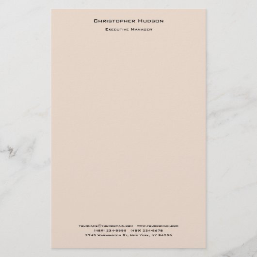 Papeterie Professionnel Minimaliste Moderne Simple Lin (Devant)