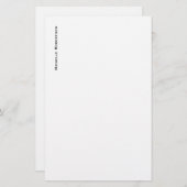 Papeterie Professionnel minimaliste Plain Moderne (Devant / Derrière)