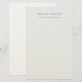 Papeterie Professionnel Minimaliste Simple  (Devant / Derrière)
