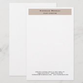 Papeterie Professionnel Moderne Minimaliste Simple (Devant / Derrière)