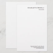 Papeterie Professionnel Moderne Minimaliste Simple (Devant / Derrière)