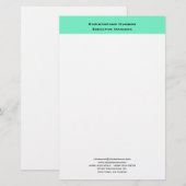 Papeterie Professionnel Moderne Minimaliste Simple Clair (Devant / Derrière)