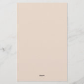 Papeterie Professionnel Moderne Minimaliste Simple Lin (Dos)