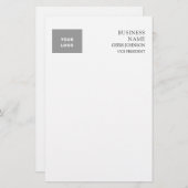 Papeterie Professionnel Moderne Plain Simple (Devant / Derrière)