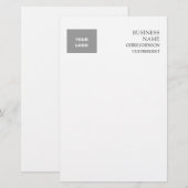 Papeterie Professionnel Moderne Simple Élégant (Devant / Derrière)