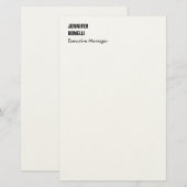 Papeterie Professionnel plain minimaliste moderne tendance (Devant / Derrière)