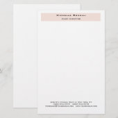 Papeterie Professionnel Plain Moderne Minimaliste  (Devant / Derrière)
