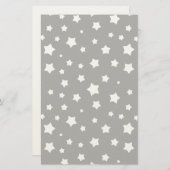 Papeterie Profil sous convention astérisque noir et blanc (Devant / Derrière)