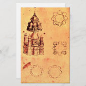 PAPETERIE PROJET ARCHITECTURAL RENAISSANCE, ARCHITECTE (Devant / Derrière)