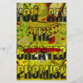 Papeterie Promesse d'or : Le script doré du destin (Devant)