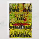 Papeterie Promesse d'or : Le script doré du destin (Devant / Derrière)