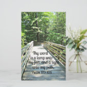 Papeterie Psaume 119:105 Ta parole est une lampe... (Debout devant)