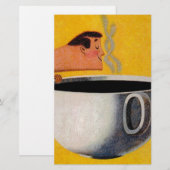 Papeterie Publicité de café vintage (Devant / Derrière)