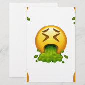 Papeterie puking émoji (Devant / Derrière)