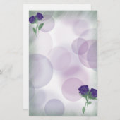 Papeterie purple bubble rose (Devant / Derrière)