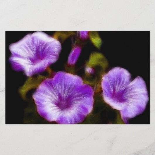 Papeterie Purple Petunias (Devant)