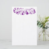 Papeterie Purple Scroll 1 Corinthians 13 Mariage Papier à le (Debout devant)