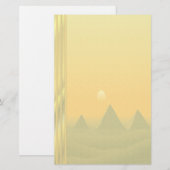 Papeterie Pyramides égyptiennes et lever de soleil - aucunes (Devant / Derrière)