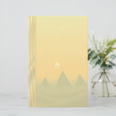 Papeterie Pyramides égyptiennes et lever de soleil - aucunes (Debout devant)