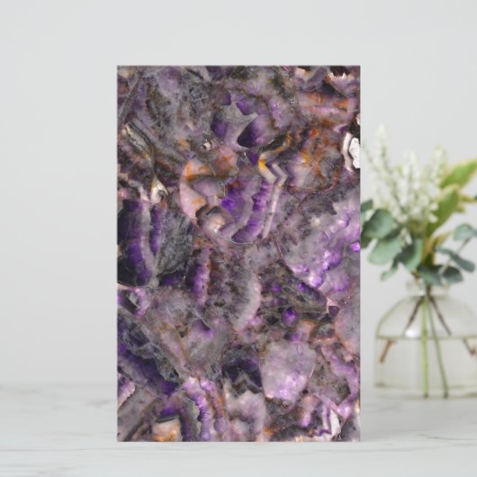 Papeterie quartz pourpre (Debout devant)