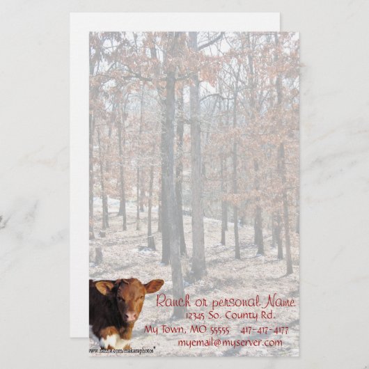 Papeterie QuellaOaksStationery-personnaliser (Devant / Derrière)