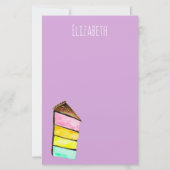 Papeterie Rainbow Cake watercolor (Devant)