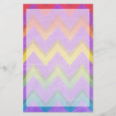 Papeterie Rainbow Chevron par Shirley Taylor (Devant)