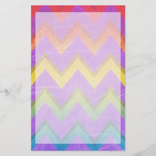 Papeterie Rainbow Chevron par Shirley Taylor (Devant)