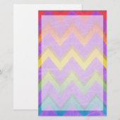 Papeterie Rainbow Chevron par Shirley Taylor (Devant / Derrière)