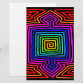 Papeterie Rainbow Kuna Indian Mola (Devant / Derrière)