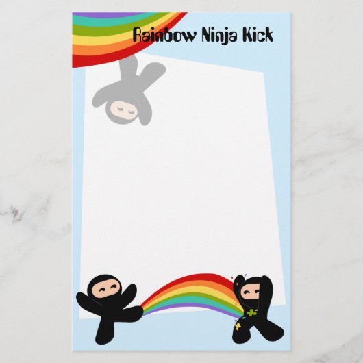 Papeterie Rainbow Ninja Kick (Devant)