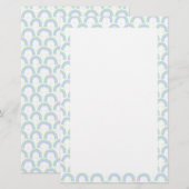 Papeterie Rainbow Pastel Blanc (Devant / Derrière)
