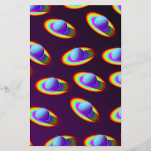 Papeterie Rainbow Planets Motif
