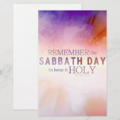 Papeterie Rappelez-vous l'affiche/papeterie du jour 8x10 de (Devant / Derrière)