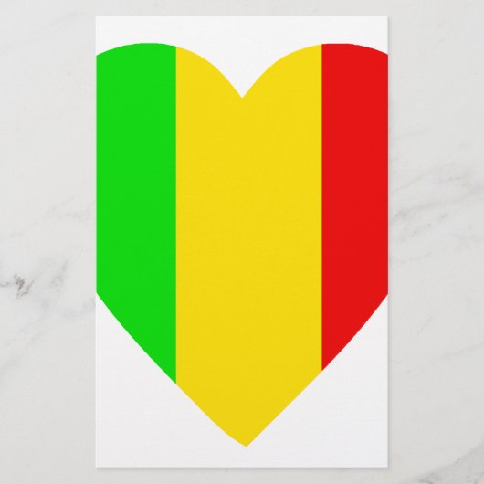 Papeterie Rasta a coloré le coeur (Devant)