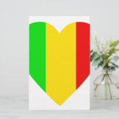 Papeterie Rasta a coloré le coeur (Debout devant)