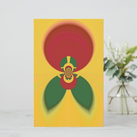 Papeterie Rasta Colours Art Abstrait Imprimer (Debout devant)