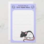 Papeterie Rat de bande dessinée (Devant / Derrière)