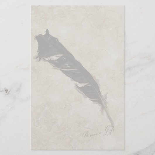 Papeterie Raven's Feather Bird-lover Crow design (Devant)