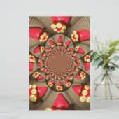 Papeterie Ravissement rouge coloré : Caléidoscope de fraises (Debout devant)