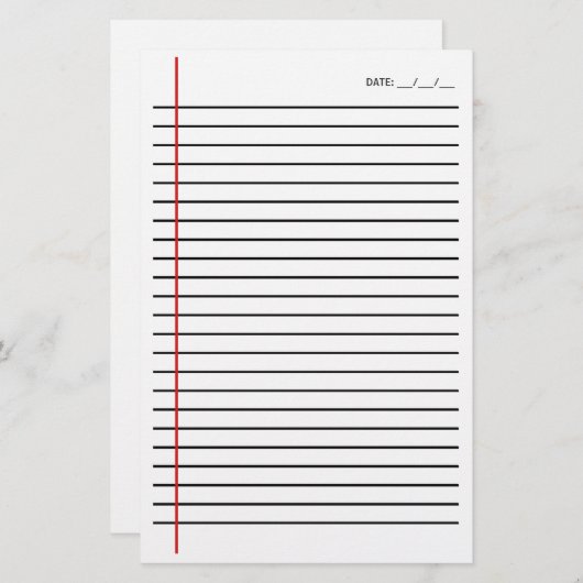 Papeterie Rayé (Devant / Derrière)