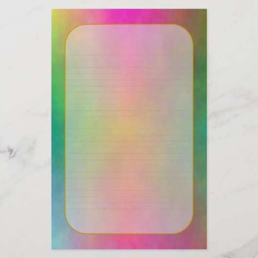Papeterie rayée fine "de lever de soleil rose" (Devant)
