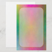 Papeterie rayée fine "de lever de soleil rose" (Devant / Derrière)