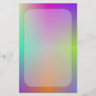 " Papeterie rayée fine métallique "colorée